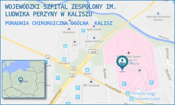 PORADNIA CHIRURGICZNA OGÓLNA - WOJEWÓDZKI SZPITAL ZESPOLONY IM. LUDWIKA PERZYNY W KALISZU - POZNAŃSKA 79,  KALISZ