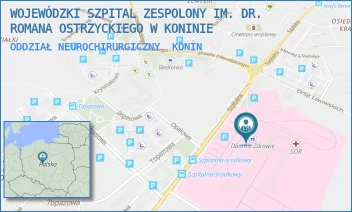 ODDZIAŁ NEUROCHIRURGICZNY - WOJEWÓDZKI SZPITAL ZESPOLONY IM. DR. ROMANA OSTRZYCKIEGO W KONINIE - SZPITALNA 45,  KONIN