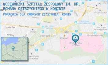 PORADNIA DLA CHORYCH ZE STOMIĄ - WOJEWÓDZKI SZPITAL ZESPOLONY IM. DR. ROMANA OSTRZYCKIEGO W KONINIE - KARDYNAŁA S. WYSZYŃSKIEGO 1,  KONIN