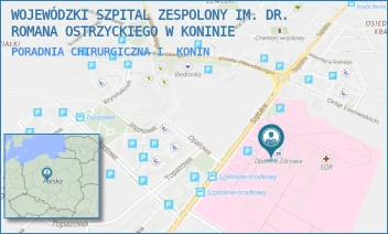 PORADNIA CHIRURGICZNA I - WOJEWÓDZKI SZPITAL ZESPOLONY IM. DR. ROMANA OSTRZYCKIEGO W KONINIE - SZPITALNA 45,  KONIN