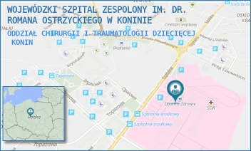 ODDZIAŁ CHIRURGII I TRAUMATOLOGII DZIECIĘCEJ - WOJEWÓDZKI SZPITAL ZESPOLONY IM. DR. ROMANA OSTRZYCKIEGO W KONINIE - SZPITALNA 45,  KONIN