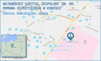 ODDZIAŁ UROLOGICZNY - WOJEWÓDZKI SZPITAL ZESPOLONY IM. DR. ROMANA OSTRZYCKIEGO W KONINIE - SZPITALNA 45,  KONIN