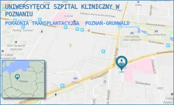 PORADNIA TRANSPLANTACYJNA - UNIWERSYTECKI SZPITAL KLINICZNY W POZNANIU - GRUNWALDZKA 16/18,  POZNAŃ-GRUNWALD