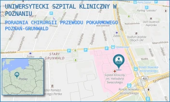 PORADNIA CHIRURGII PRZEWODU POKARMOWEGO - UNIWERSYTECKI SZPITAL KLINICZNY W POZNANIU - PRZYBYSZEWSKIEGO 49,  POZNAŃ-GRUNWALD