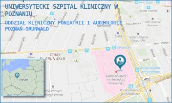 ODDZIAŁ KLINICZNY FONIATRII I AUDIOLOGII - UNIWERSYTECKI SZPITAL KLINICZNY W POZNANIU - PRZYBYSZEWSKIEGO 49,  POZNAŃ-GRUNWALD