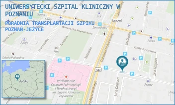 PORADNIA TRANSPLANTACJI SZPIKU - UNIWERSYTECKI SZPITAL KLINICZNY W POZNANIU - AUGUSTYNA SZAMARZEWSKIEGO 84,  POZNAŃ-JEŻYCE