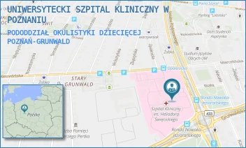 PODODDZIAŁ OKULISTYKI DZIECIĘCEJ - UNIWERSYTECKI SZPITAL KLINICZNY W POZNANIU - PRZYBYSZEWSKIEGO 49,  POZNAŃ-GRUNWALD