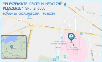 PORADNIA CHIRURGICZNA - "PLESZEWSKIE CENTRUM MEDYCZNE W PLESZEWIE" SP. Z O.O. - POZNAŃSKA 125A,  PLESZEW