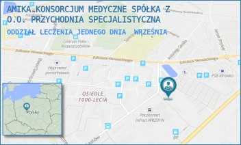 ODDZIAŁ LECZENIA JEDNEGO DNIA - AMIKA KONSORCJUM MEDYCZNE SPÓŁKA Z O.O. PRZYCHODNIA SPECJALISTYCZNA - PIASTÓW 16,  WRZEŚNIA