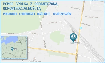 PORADNIA CHIRURGII OGÓLNEJ - POMOC SPÓŁKA Z OGRANICZONĄ ODPOWIEDZIALNOŚCIĄ - POWSTAŃCÓW WIELKOPOLSKICH 31,  OSTRZESZÓW