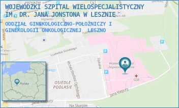 ODDZIAŁ GINEKOLOGICZNO-POŁOŻNICZY I GINEKOLOGII ONKOLOGICZNEJ - WOJEWÓDZKI SZPITAL WIELOSPECJALISTYCZNY IM. DR. JANA JONSTONA W LESZNIE - KIEPURY 45,  LESZNO