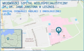 ODDZIAŁ CHIRURGII OGÓLNEJ I ONKOLOGICZNEJ - WOJEWÓDZKI SZPITAL WIELOSPECJALISTYCZNY IM. DR. JANA JONSTONA W LESZNIE - KIEPURY 45,  LESZNO