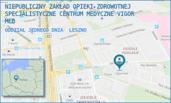 ODDZIAŁ JEDNEGO DNIA - NIEPUBLICZNY ZAKŁAD OPIEKI ZDROWOTNEJ SPECJALISTYCZNE CENTRUM MEDYCZNE VIGOR MED - KIEPURY 12,  LESZNO