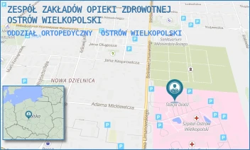 ODDZIAŁ ORTOPEDYCZNY - ZESPÓŁ ZAKŁADÓW OPIEKI ZDROWOTNEJ OSTRÓW WIELKOPOLSKI - LIMANOWSKIEGO 20/22,  OSTRÓW WIELKOPOLSKI