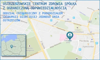 ODDZIAŁ CHIRURGICZNY Z PODODDZIAŁEM CHIRURGII DZIECIĘCEJ JEDNEGO DNIA - OSTRZESZOWSKIE CENTRUM ZDROWIA SPÓŁKA Z OGRANICZONĄ ODPOWIEDZIALNOŚCIĄ - AL. WOLNOŚCI 4,  OSTRZESZÓW