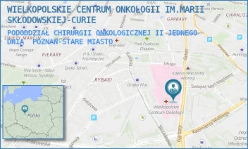 PODODDZIAŁ CHIRURGII ONKOLOGICZNEJ II JEDNEGO DNIA - WIELKOPOLSKIE CENTRUM ONKOLOGII IM.MARII SKŁODOWSKIEJ-CURIE - GARBARY 15,  POZNAŃ-STARE MIASTO