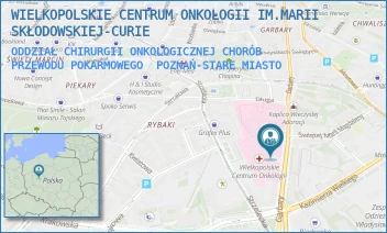 ODDZIAŁ CHIRURGII ONKOLOGICZNEJ CHORÓB PRZEWODU POKARMOWEGO - WIELKOPOLSKIE CENTRUM ONKOLOGII IM.MARII SKŁODOWSKIEJ-CURIE - GARBARY 15,  POZNAŃ-STARE MIASTO