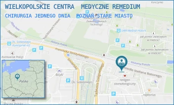CHIRURGIA JEDNEGO DNIA - WIELKOPOLSKIE CENTRA  MEDYCZNE REMEDIUM - OSIEDLE BATOREGO 80D,  POZNAŃ-STARE MIASTO