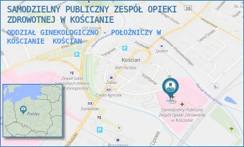 ODDZIAŁ GINEKOLOGICZNO - POŁOŻNICZY W KOŚCIANIE - SAMODZIELNY PUBLICZNY ZESPÓŁ OPIEKI ZDROWOTNEJ W KOŚCIANIE - SZPITALNA 7,  KOŚCIAN