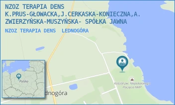 NZOZ TERAPIA DENS - NZOZ TERAPIA DENS K.PRUS-GŁOWACKA,J.CERKASKA-KONIECZNA,A.ZWIERZYŃSKA-MUSZYŃSKA- SPÓŁKA JAWNA - LEDNOGÓRA 49,  LEDNOGÓRA