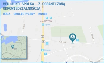 ODDZ. OKULISTYCZNY - MED-ALKO SPÓŁKA  Z OGRANICZONĄ ODPOWIEDZIALNOŚCIĄ - GAJOWA 8,  KONIN