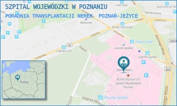 PORADNIA TRANSPLANTACJI NEREK - SZPITAL WOJEWÓDZKI W POZNANIU - JURASZÓW 7-19,  POZNAŃ-JEŻYCE
