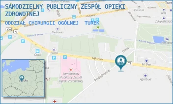 ODDZIAŁ CHIRURGII OGÓLNEJ - SAMODZIELNY PUBLICZNY ZESPÓŁ OPIEKI ZDROWOTNEJ - ŁĄKOWA 4A,  TUREK