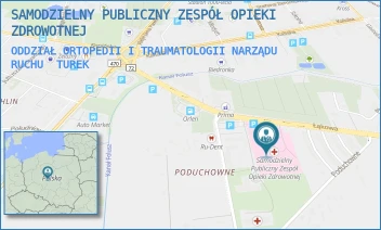 ODDZIAŁ ORTOPEDII I TRAUMATOLOGII NARZĄDU RUCHU - SAMODZIELNY PUBLICZNY ZESPÓŁ OPIEKI ZDROWOTNEJ - PODUCHOWNE 1,  TUREK