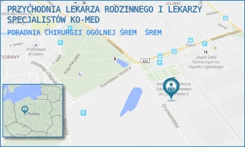 PORADNIA CHIRURGII OGÓLNEJ ŚREM - PRZYCHODNIA LEKARZA RODZINNEGO I LEKARZY SPECJALISTÓW KO-MED - STASZICA 1,  ŚREM