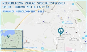 PORADNIA NEFROLOGICZNA - NIEPUBLICZNY ZAKŁAD SPECJALISTYCZNEJ OPIEKI ZDROWOTNEJ ALFA-PIŁA - LOTNICZA 3,  PIŁA