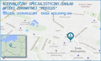 ODDZIAŁ CHIRURGICZNY - NIEPUBLICZNY SPECJALISTYCZNY ZAKŁAD OPIEKI ZDROWOTNEJ "MEDICUS" - PL.ARMII POZNAŃ 3,  ŚRODA WIELKOPOLSKA