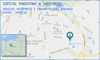 ODDZIAŁ ORTOPEDII I TRAUMATOLOGII NARZĄDU RUCHU - SZPITAL POWIATOWY W JAROCINIE - SZPITALNA 1,  JAROCIN