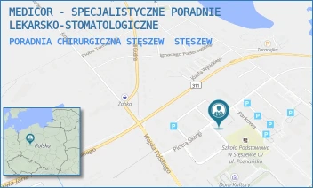 PORADNIA CHIRURGICZNA STĘSZEW - MEDICOR - SPECJALISTYCZNE PORADNIE LEKARSKO-STOMATOLOGICZNE - PIOTRA SKARGI 22,  STĘSZEW