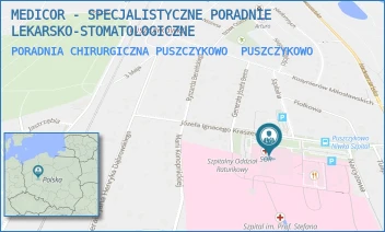 PORADNIA CHIRURGICZNA PUSZCZYKOWO - MEDICOR - SPECJALISTYCZNE PORADNIE LEKARSKO-STOMATOLOGICZNE - KRASZEWSKIEGO 11,  PUSZCZYKOWO