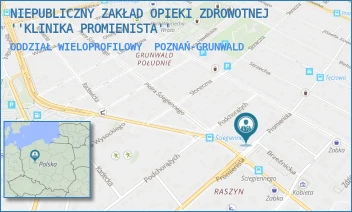 ODDZIAŁ WIELOPROFILOWY - NIEPUBLICZNY ZAKŁAD OPIEKI ZDROWOTNEJ ''KLINIKA PROMIENISTA'' - PROMIENISTA 98,  POZNAŃ-GRUNWALD
