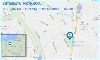 001 ODDZIAŁ LECZENIA JEDNEGO DNIA - CHIRURGIA POZNAŃSKA - DRUSKIENICKA 17,  POZNAŃ