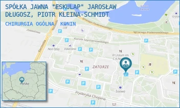 CHIRURGIA OGÓLNA - SPÓŁKA JAWNA "ESKULAP" JAROSŁAW DŁUGOSZ, PIOTR KLEINA-SCHMIDT - SZELIGOWSKIEGO 1,  KONIN