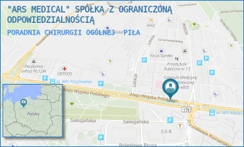 PORADNIA CHIRURGII OGÓLNEJ - "ARS MEDICAL" SPÓŁKA Z OGRANICZONĄ ODPOWIEDZIALNOŚCIĄ - AL. WOJSKA POLSKIEGO 43/-,  PIŁA