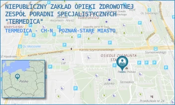 TERMEDICA - CH-N - NIEPUBLICZNY ZAKŁAD OPIEKI ZDROWOTNEJ ZESPÓŁ PORADNI SPECJALISTYCZNYCH "TERMEDICA" - OS. BOLESŁAWA CHROBREGO 101,  POZNAŃ-STARE MIASTO