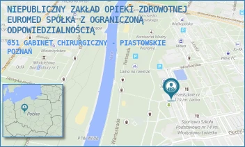 051 GABINET CHIRURGICZNY - PIASTOWSKIE - NIEPUBLICZNY ZAKŁAD OPIEKI ZDROWOTNEJ EUROMED SPÓŁKA Z OGRANICZONĄ ODPOWIEDZIALNOŚCIĄ - OS. PIASTOWSKIE 58,  POZNAŃ