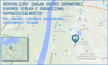 052 GABINET CHIRURGII NACZYNIOWEJ - PIASTOWSKIE - NIEPUBLICZNY ZAKŁAD OPIEKI ZDROWOTNEJ EUROMED SPÓŁKA Z OGRANICZONĄ ODPOWIEDZIALNOŚCIĄ - OS. PIASTOWSKIE 58,  POZNAŃ