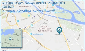 CHIRURGIA NACZYNIOWA CALISIA - NIEPUBLICZNY ZAKŁAD OPIEKI ZDROWOTNEJ CALISIA - KWIATOWA 1,  KALISZ