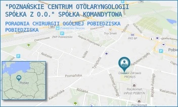 PORADNIA CHIRURGII OGÓLNEJ POBIEDZISKA - SZPITAL PODOLANY SPÓŁKA Z OGRANICZONĄ ODPOWIEDZIALNOŚCIĄ SPÓŁKA KOMANDYTOWA - WŁADYSŁAWA JAGIEŁŁY 41,  POBIEDZISKA