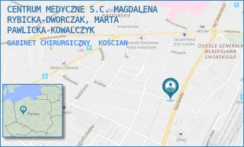 GABINET CHIRURGICZNY - CENTRUM MEDYCZNE S.C. MAGDALENA RYBICKA-DWORCZAK, MARTA PAWLICKA-KOWALCZYK - NACŁAWSKA 15,  KOŚCIAN