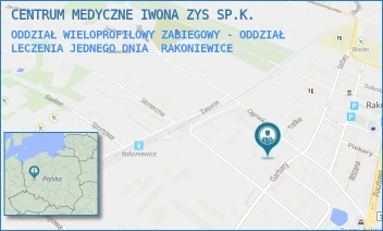 ODDZIAŁ WIELOPROFILOWY ZABIEGOWY - ODDZIAŁ LECZENIA JEDNEGO DNIA - CENTRUM MEDYCZNE IWONA ZYS SP.K. - OGRODOWA 11A/-,  RAKONIEWICE