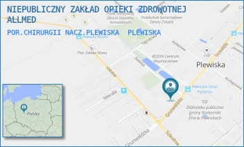 POR.CHIRURGII NACZ.PLEWISKA - NIEPUBLICZNY ZAKŁAD OPIEKI ZDROWOTNEJ ALLMED - GRUNWALDZKA 571,  PLEWISKA
