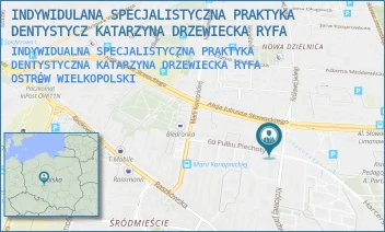 INDYWIDUALNA SPECJALISTYCZNA PRAKTYKA DENTYSTYCZNA KATARZYNA DRZEWIECKA RYFA - INDYWIDULANA SPECJALISTYCZNA PRAKTYKA DENTYSTYCZ KATARZYNA DRZEWIECKA RYFA - KRÓLOWEJ JADWIGI 12,  OSTRÓW WIELKOPOLSKI