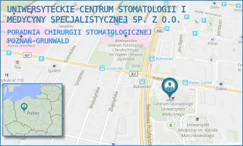 PORADNIA CHIRURGII STOMATOLOGICZNEJ - UNIWERSYTECKIE CENTRUM STOMATOLOGII I MEDYCYNY SPECJALISTYCZNEJ SP. Z O.O. - BUKOWSKA 70,  POZNAŃ-GRUNWALD