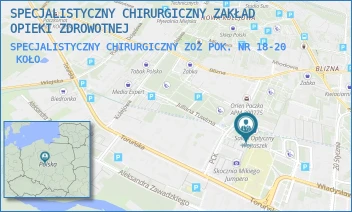 SPECJALISTYCZNY CHIRURGICZNY ZOZ POK. NR 18-20 - SPECJALISTYCZNY CHIRURGICZNY ZAKŁAD OPIEKI ZDROWOTNEJ - PCK 8/21,  KOŁO