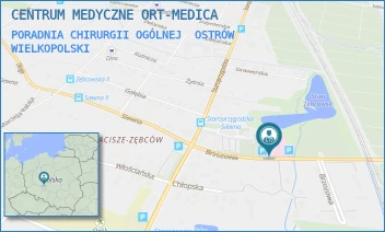 PORADNIA CHIRURGII OGÓLNEJ - CENTRUM MEDYCZNE ORT-MEDICA - BRZOZOWA 7,  OSTRÓW WIELKOPOLSKI